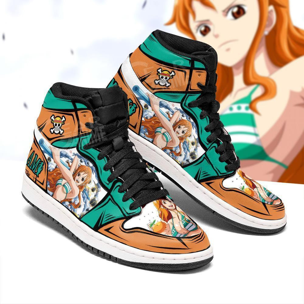 Nami Sneakers Clima Tact Custom Anime One Piece Shoes - 2 - MyAnimeShoes