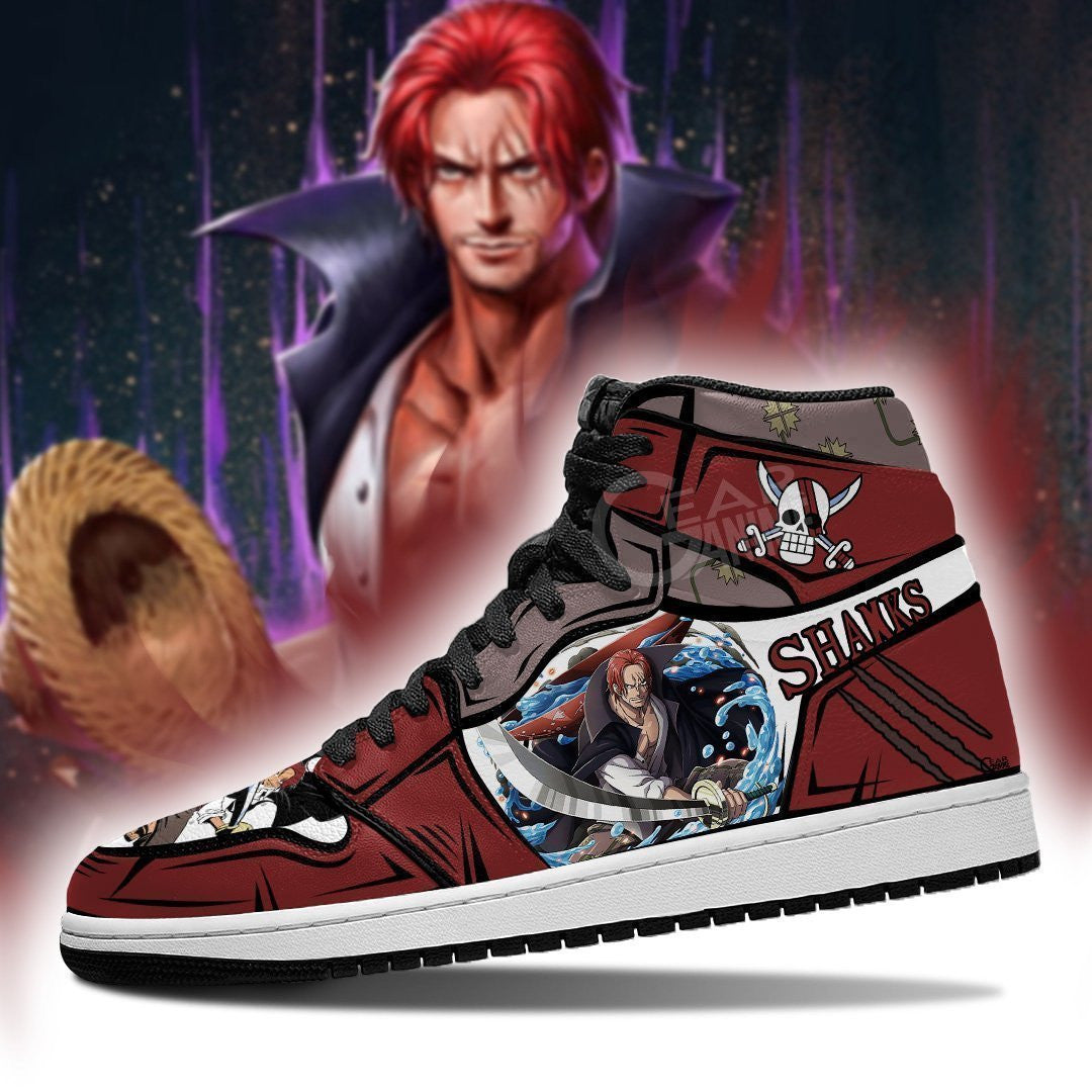 Yonko Red Hair Shank Sneakers Custom Anime One Piece Shoes - 3 - MyAnimeShoes