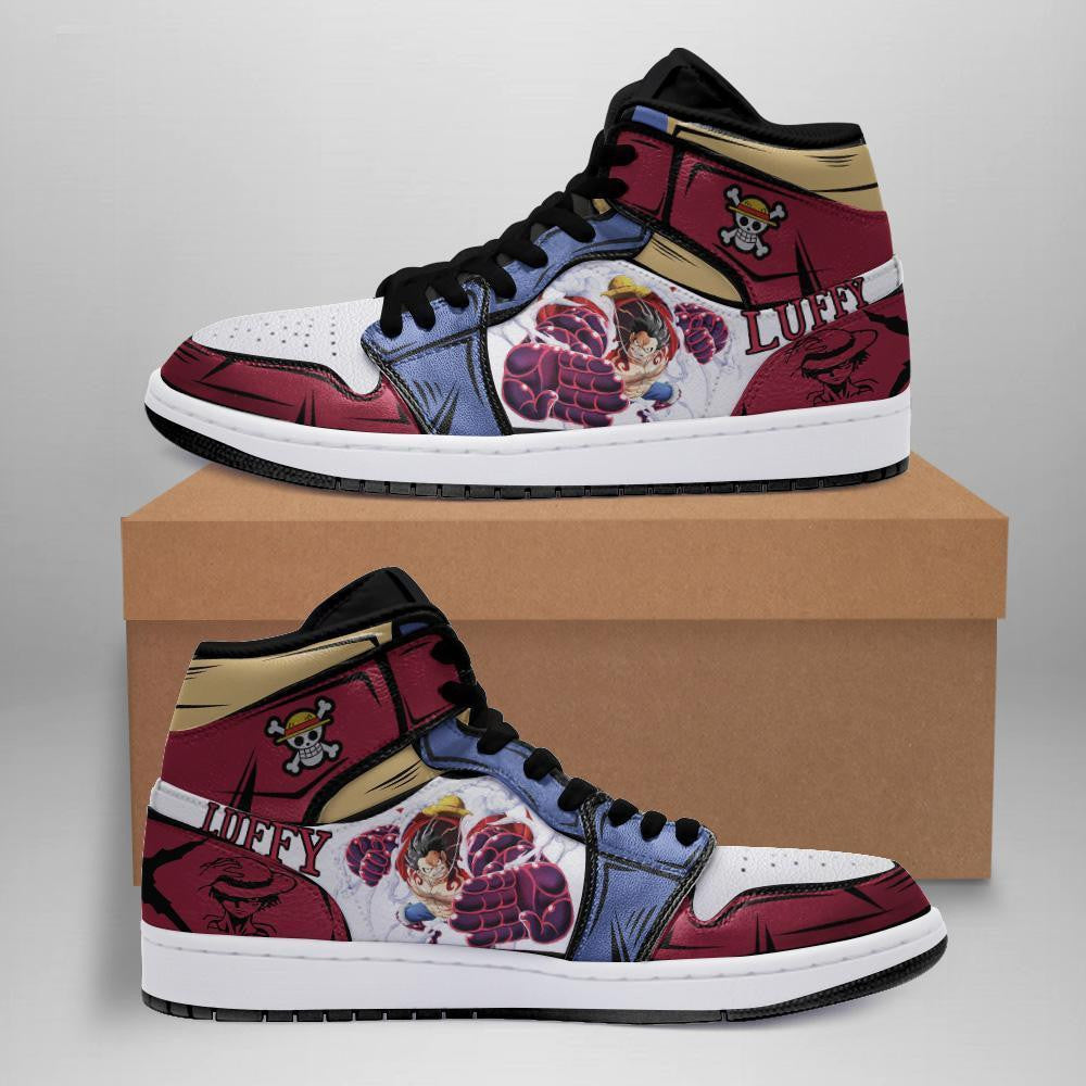 Monkey D Luffy Sneakers Gear 4 One Piece Anime Shoes - 2 - MyAnimeShoes