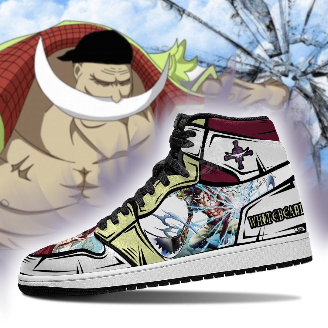 Whitebeard Sneakers Gura Gura No Mi Custom Anime One Piece Shoes - 3 - MyAnimeShoes