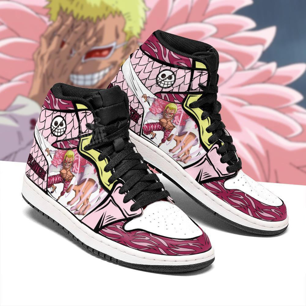 Doflamingo Sneakers Devil Fruit Custom Anime One Piece Shoes - 2 - MyAnimeShoes