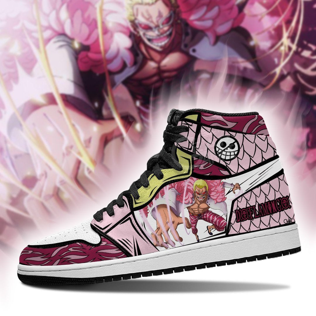 Doflamingo Sneakers Devil Fruit Custom Anime One Piece Shoes - 3 - MyAnimeShoes
