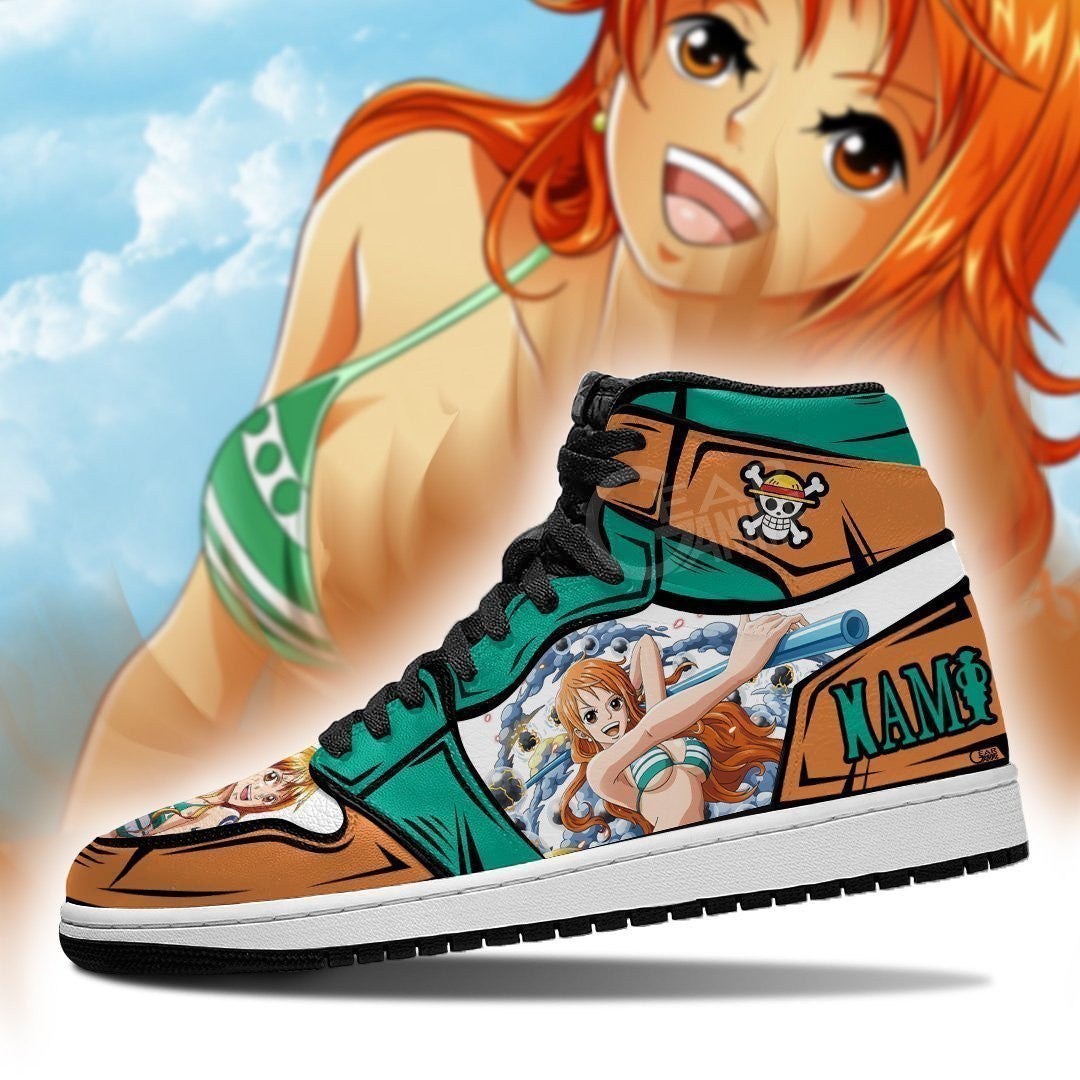 Nami Sneakers Clima Tact Custom Anime One Piece Shoes - 3 - MyAnimeShoes