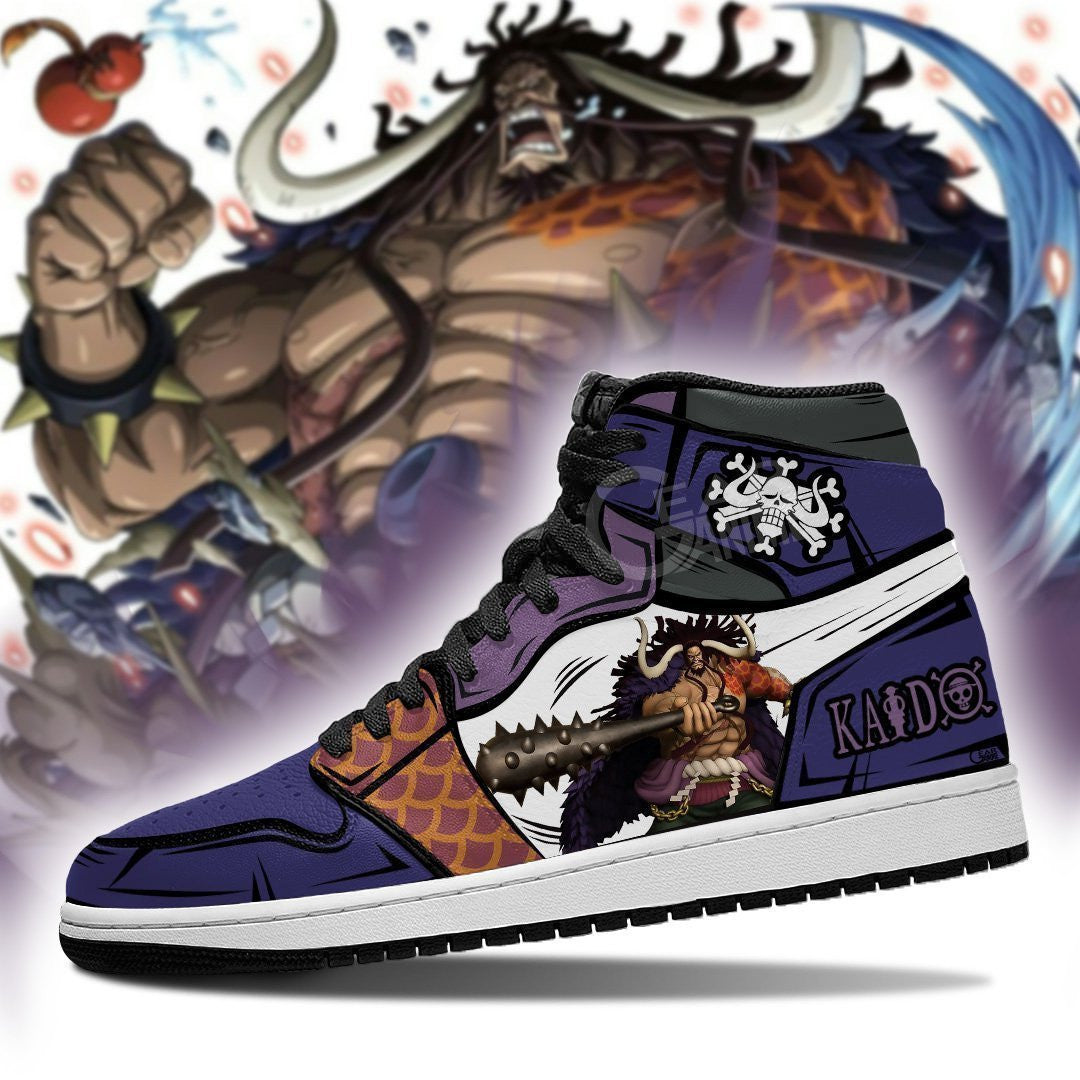 Yonko Kaido Sneakers Custom Anime One Piece Shoes - 3 - MyAnimeShoes