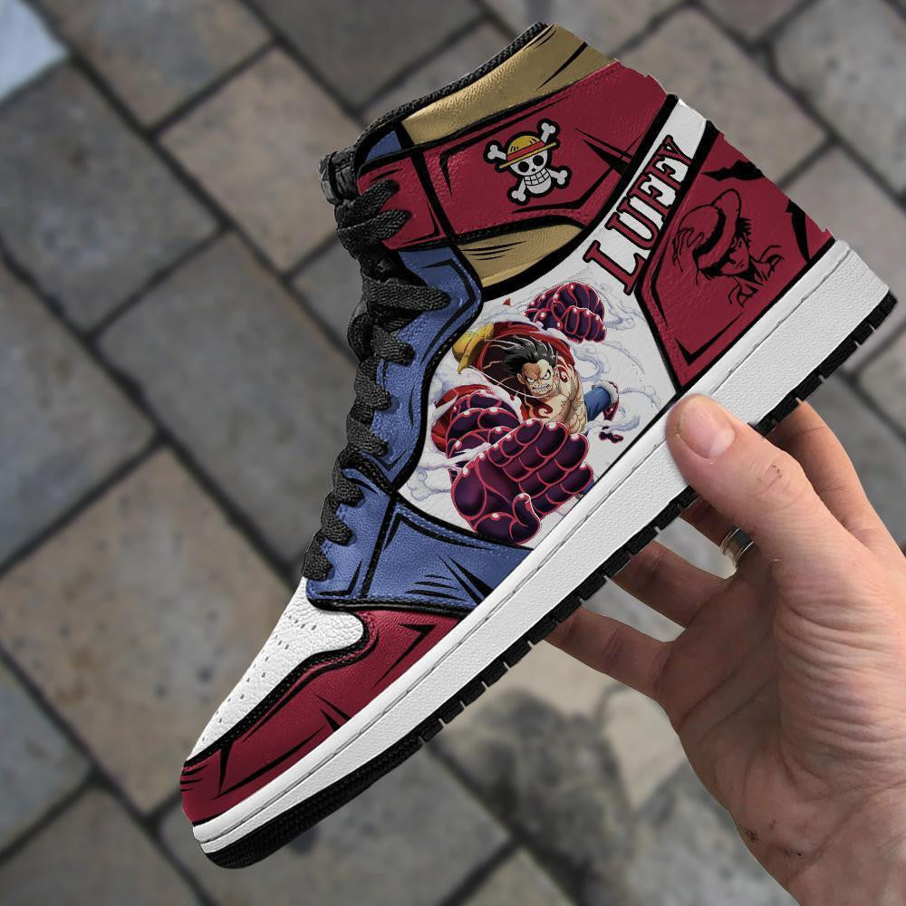 Monkey D Luffy Sneakers Gear 4 One Piece Anime Shoes - 4 - MyAnimeShoes