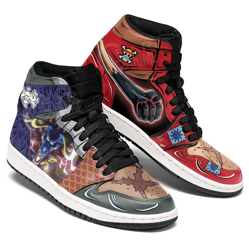 Luffy and Kaido Sneakers Custom One Piece Anime Shoes - 3 - MyAnimeShoes