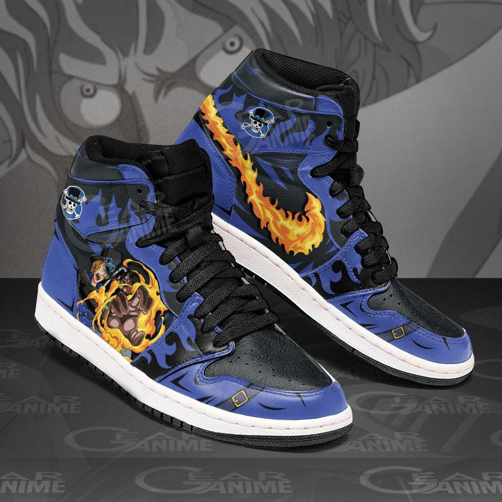 Sabo Mera Mera Sneakers Custom Anime One Piece Shoes - 2 - MyAnimeShoes