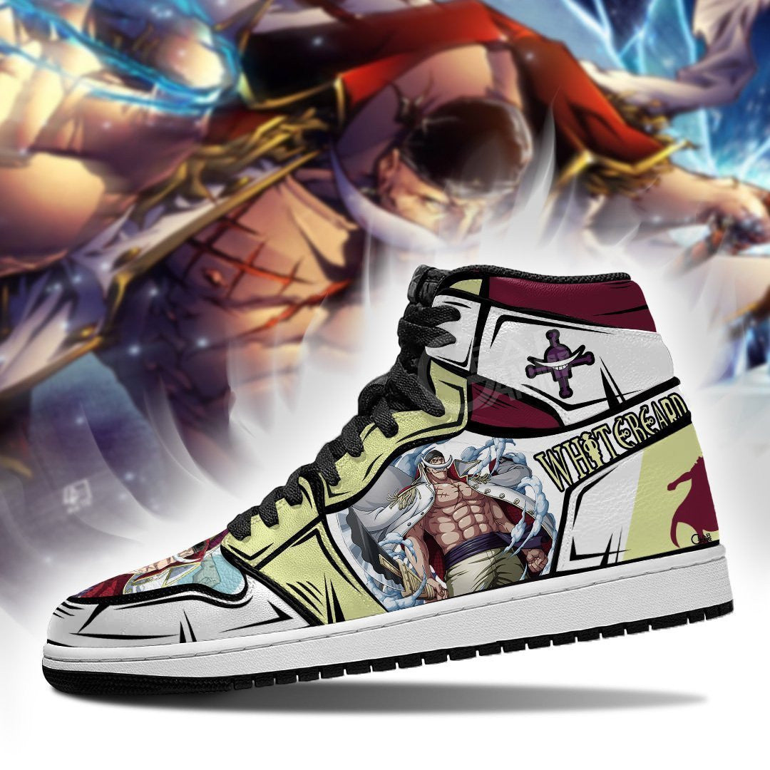 Yonko Whitebeard Sneakers Custom Anime One Piece Shoes - 3 - MyAnimeShoes