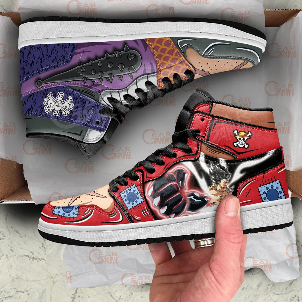 Luffy and Kaido Sneakers Custom One Piece Anime Shoes - 2 - MyAnimeShoes