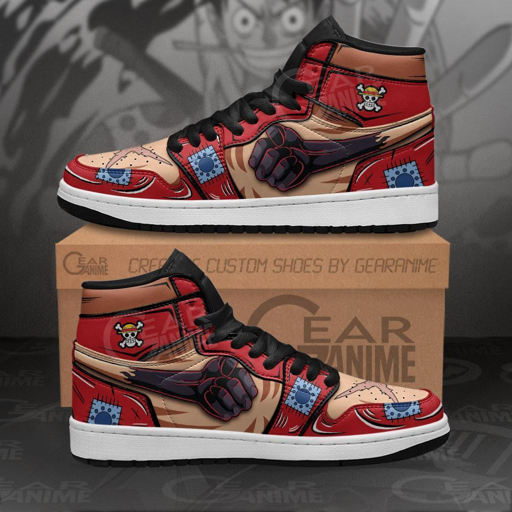 Luffy Haki Sneakers Custom Wano Arc One Piece Shoes - 2 - MyAnimeShoes