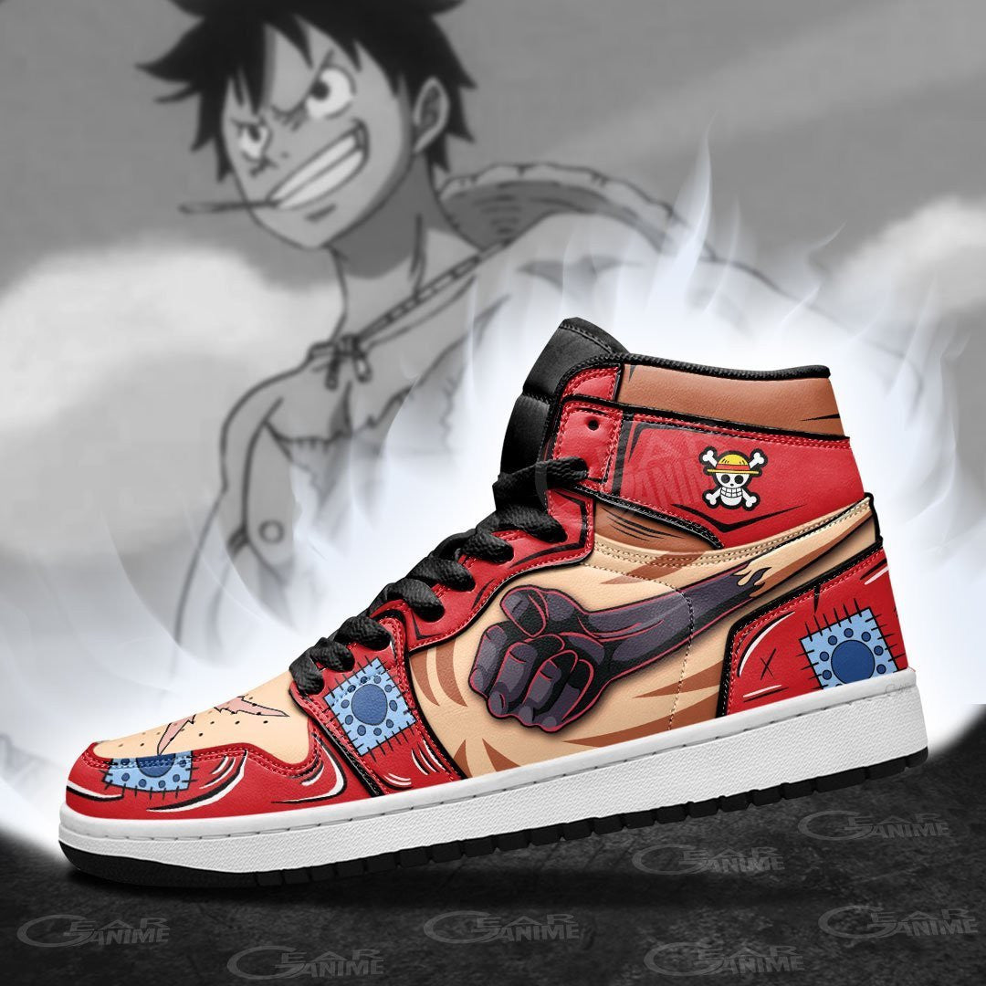 Luffy Haki Sneakers Custom Wano Arc One Piece Shoes - 3 - MyAnimeShoes