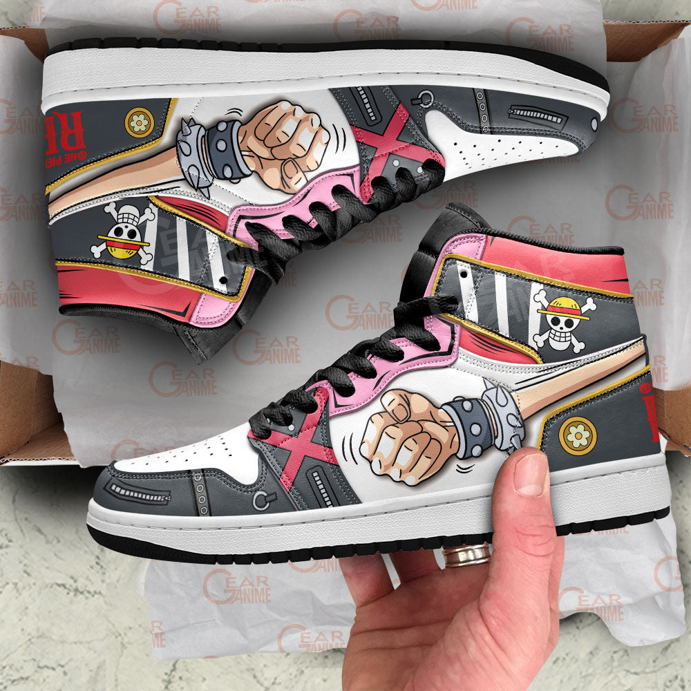 Luffy Sneakers One Piece Red Custom Anime Shoes Gear Anime