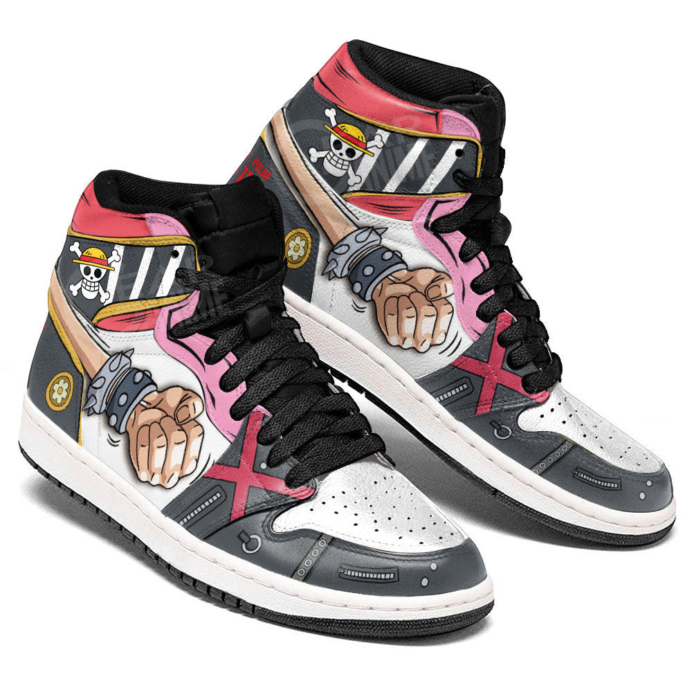 Luffy Sneakers One Piece Red Custom Anime Shoes Gear Anime