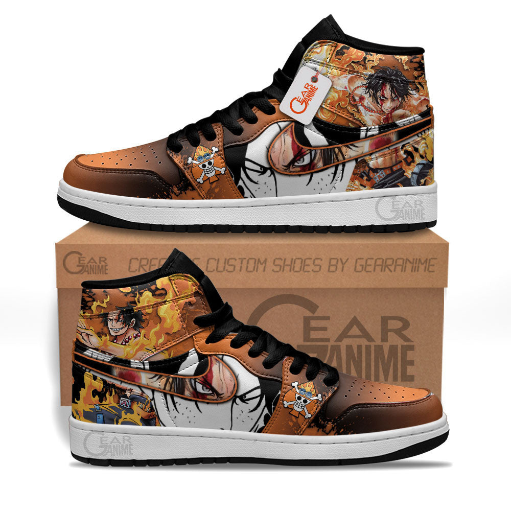 Portgas D. Ace Anime Shoes Custom Sneakers MN2102 Gear Anime