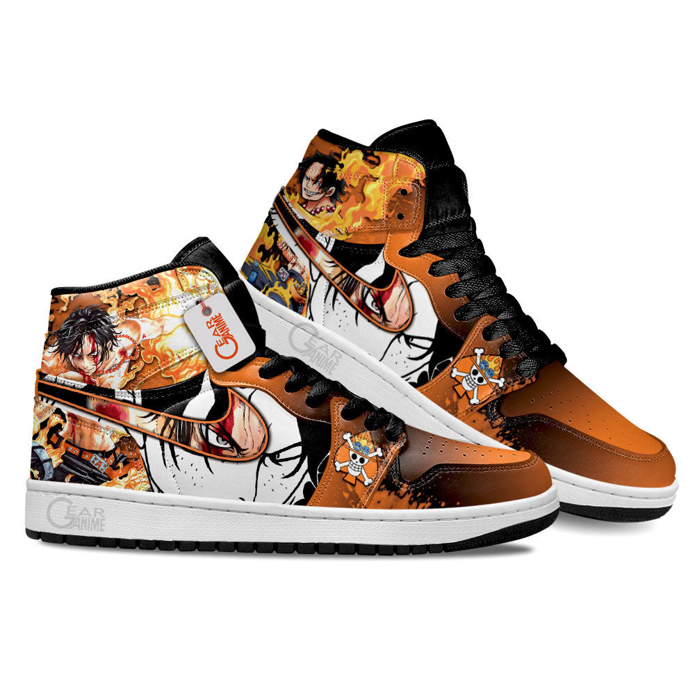 Portgas D. Ace Anime Shoes Custom Sneakers MN2102 Gear Anime