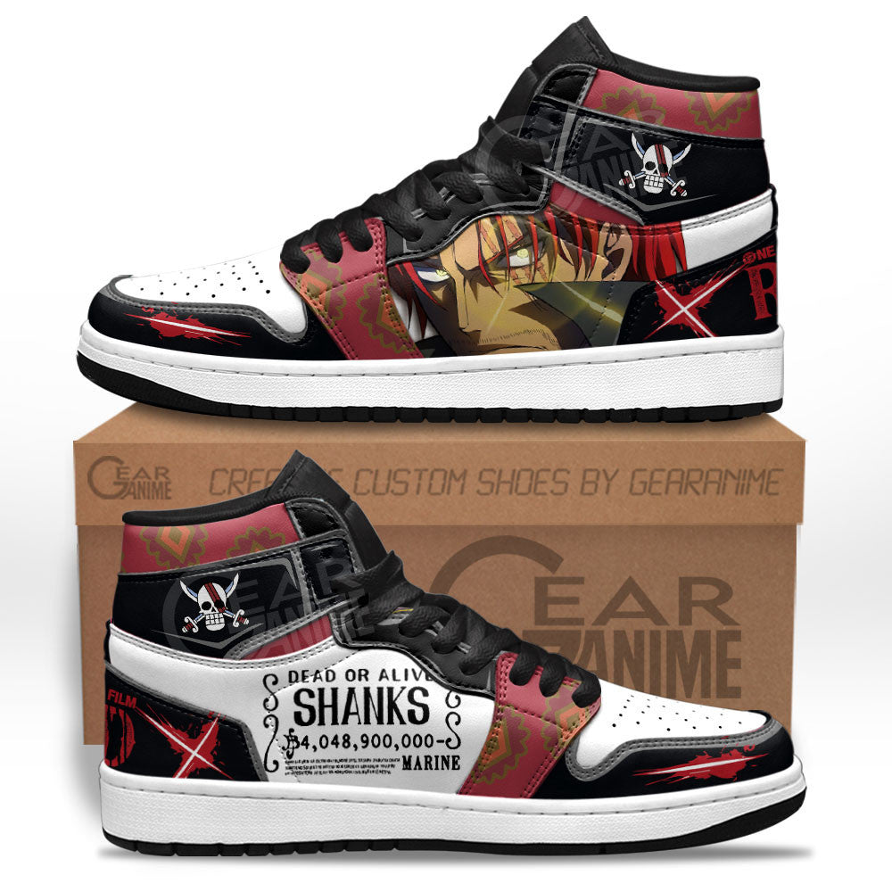Shanks Sneakers One Piece Red Custom Anime Shoes Gear Anime