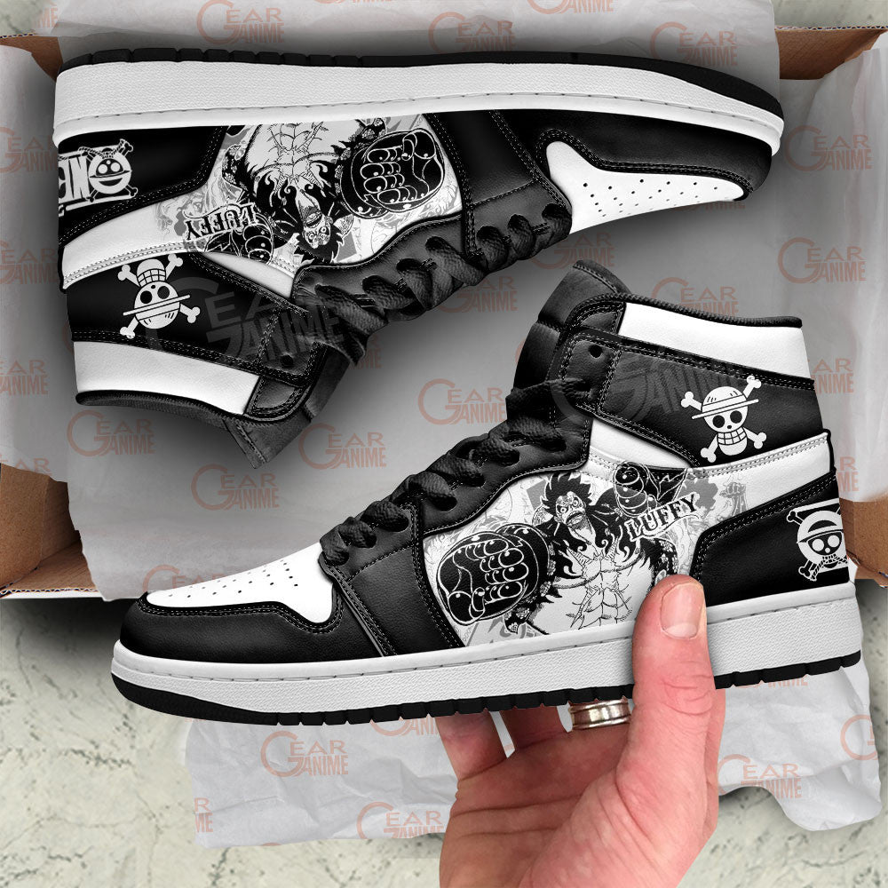 Luffy Snakeman Gear 4th J1s Sneakers Manga Style