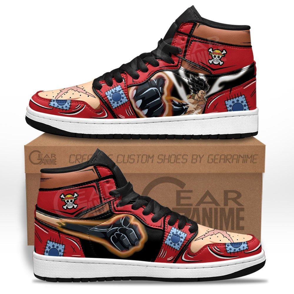 Luffy Armament Haki Sneakers Custom One Piece Anime Shoes - 1 - MyAnimeShoes