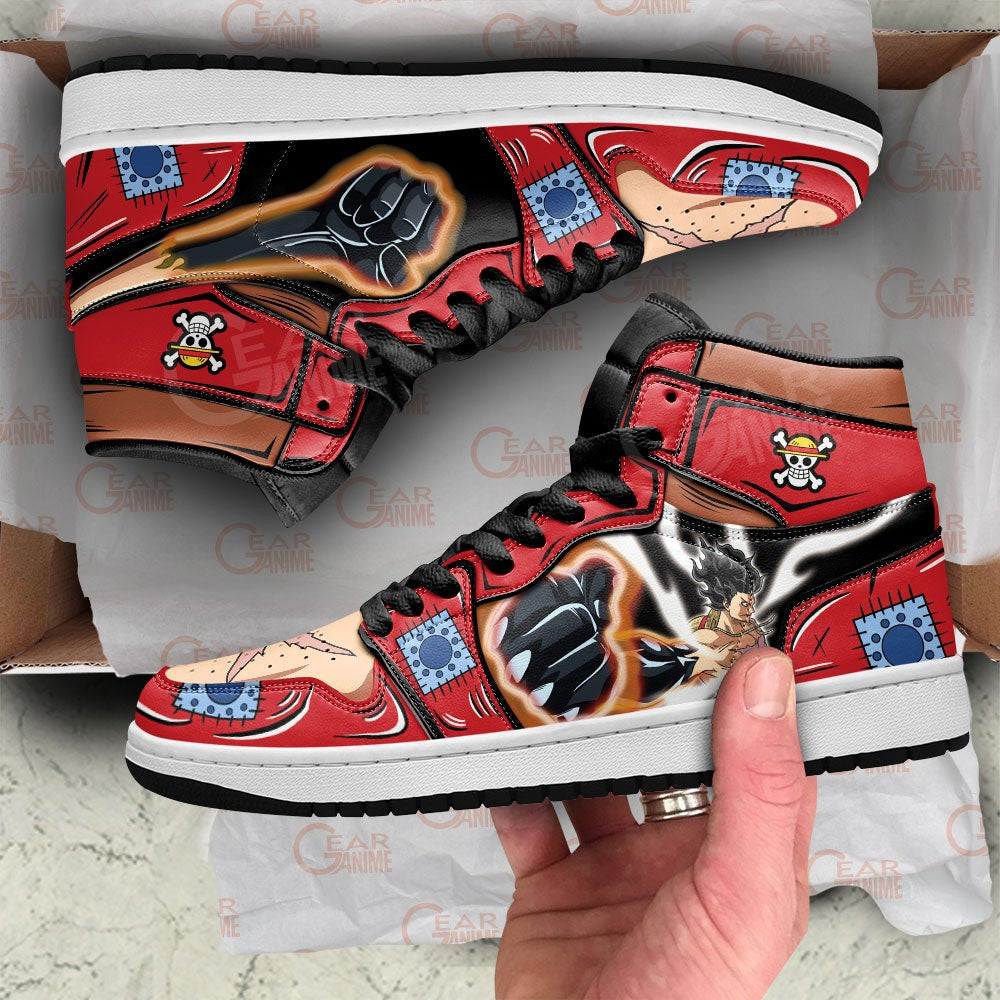 Luffy Armament Haki Sneakers Custom One Piece Anime Shoes - 2 - MyAnimeShoes