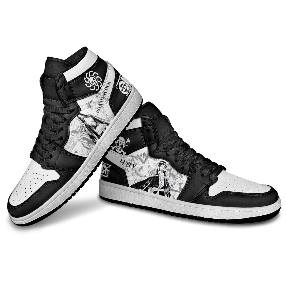 Boa Hancock and Luffy Sneakers Custom One Piece Shoes Manga Style for OtakuGear Anime