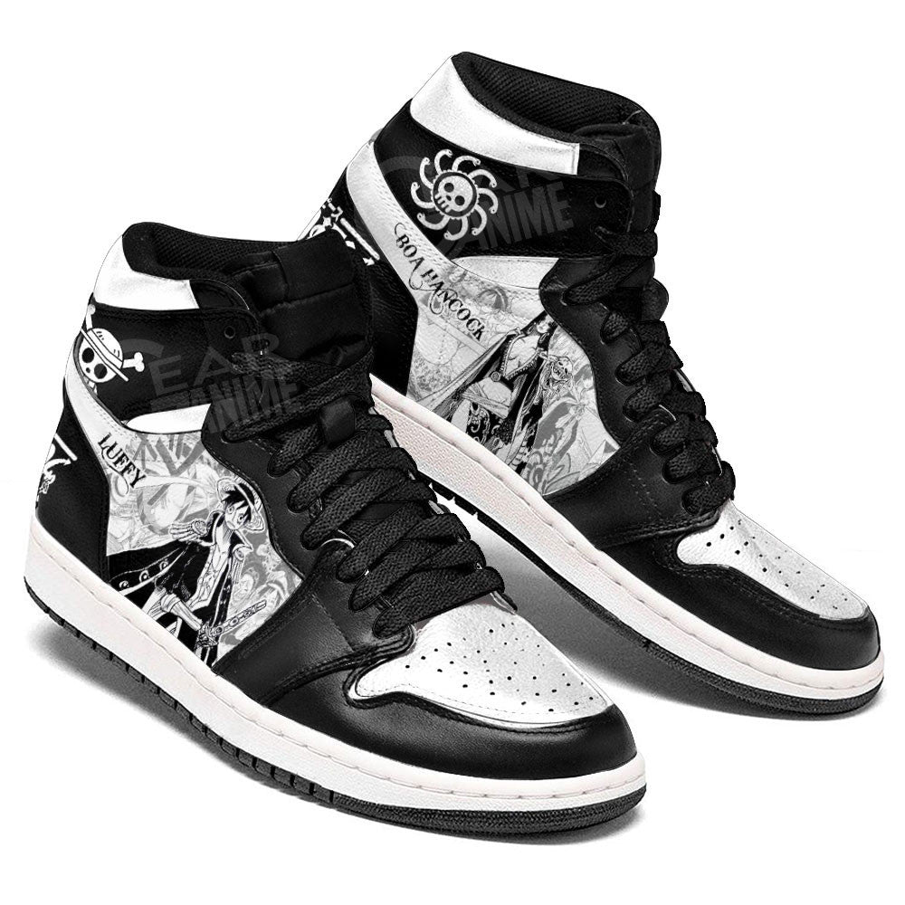 Boa Hancock and Luffy Sneakers Custom One Piece Shoes Manga Style for OtakuGear Anime