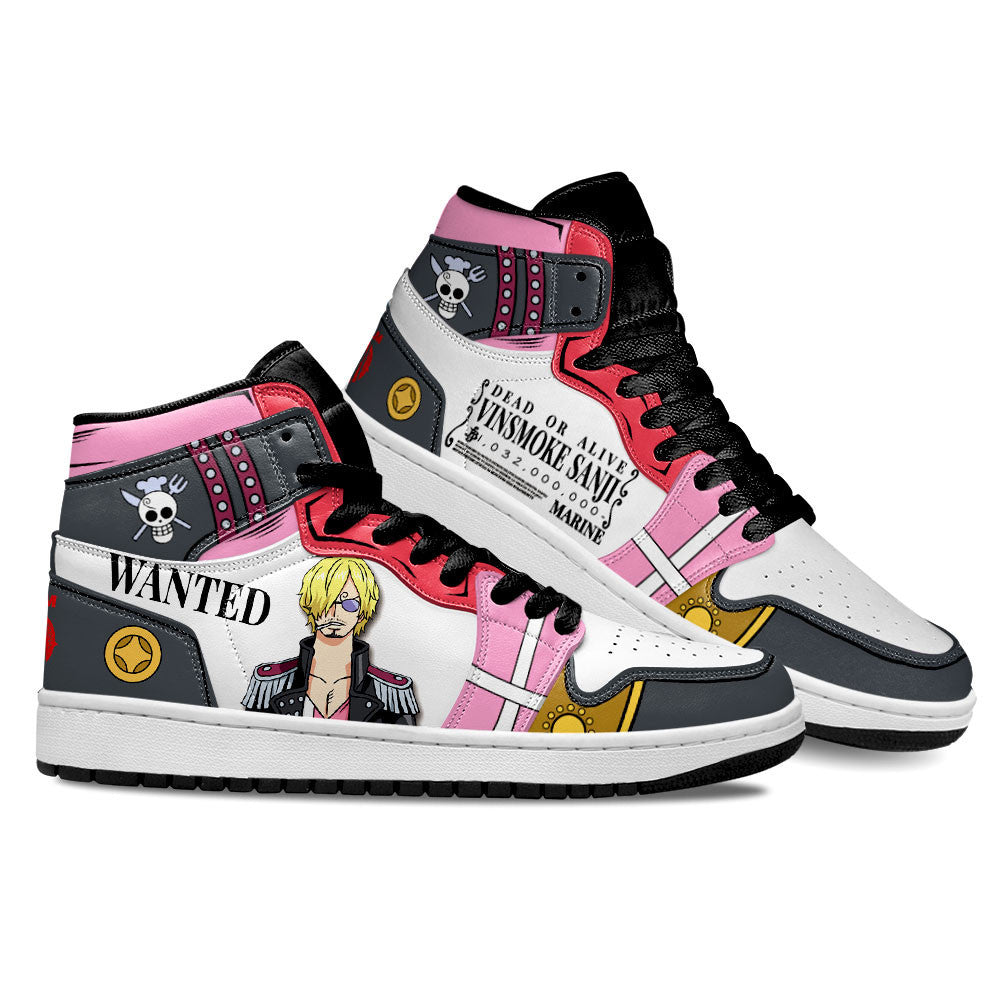 Sanji Sneakers One Piece Red Custom Anime Shoes Gear Anime
