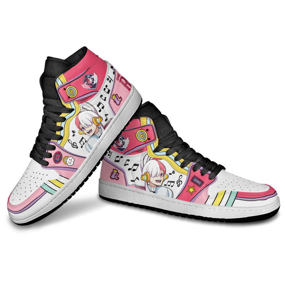 Uta Sneakers One Piece Red Custom Anime Shoes Gear Anime