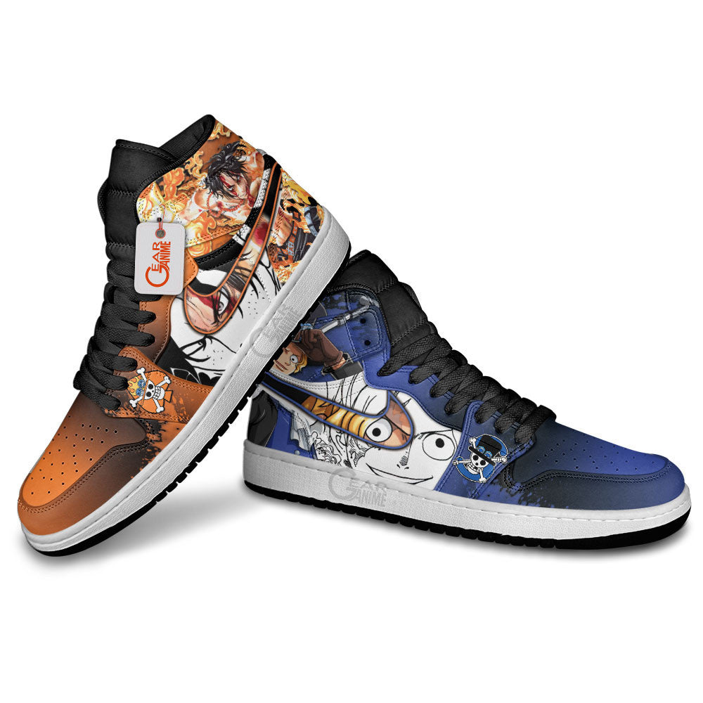 Portgas D. Ace and Sabo J1s Sneakers Custom