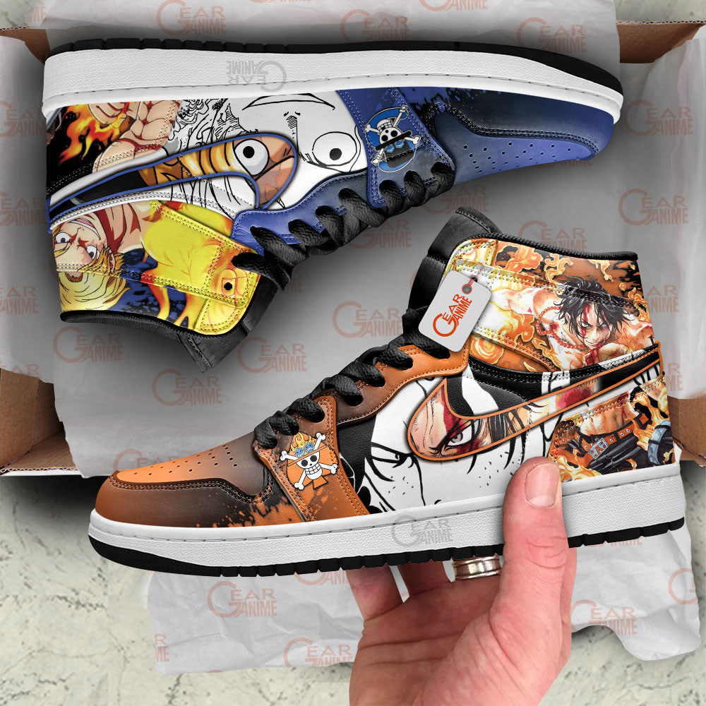 Portgas D. Ace and Sabo Anime Shoes Custom Sneakers MN2102 Gear Anime