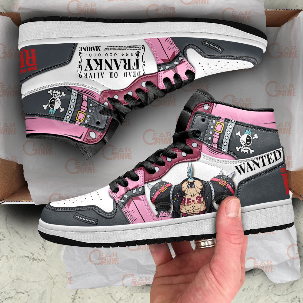 One Piece Red Franky Sneakers Custom Anime Shoes For Otaku Gear Anime