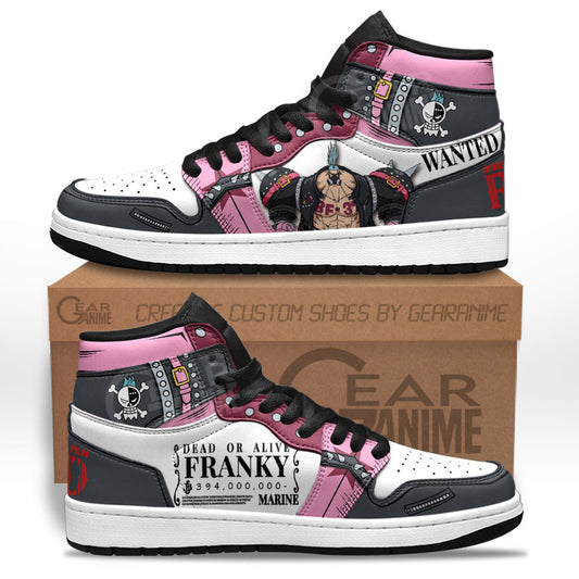 One Piece Red Franky Sneakers Custom Anime Shoes For Otaku Gear Anime