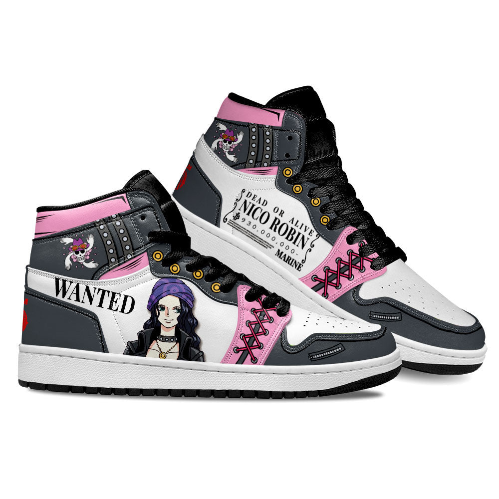 One Piece Red Nico Robin Sneakers Custom Anime Shoes For Otaku Gear Anime