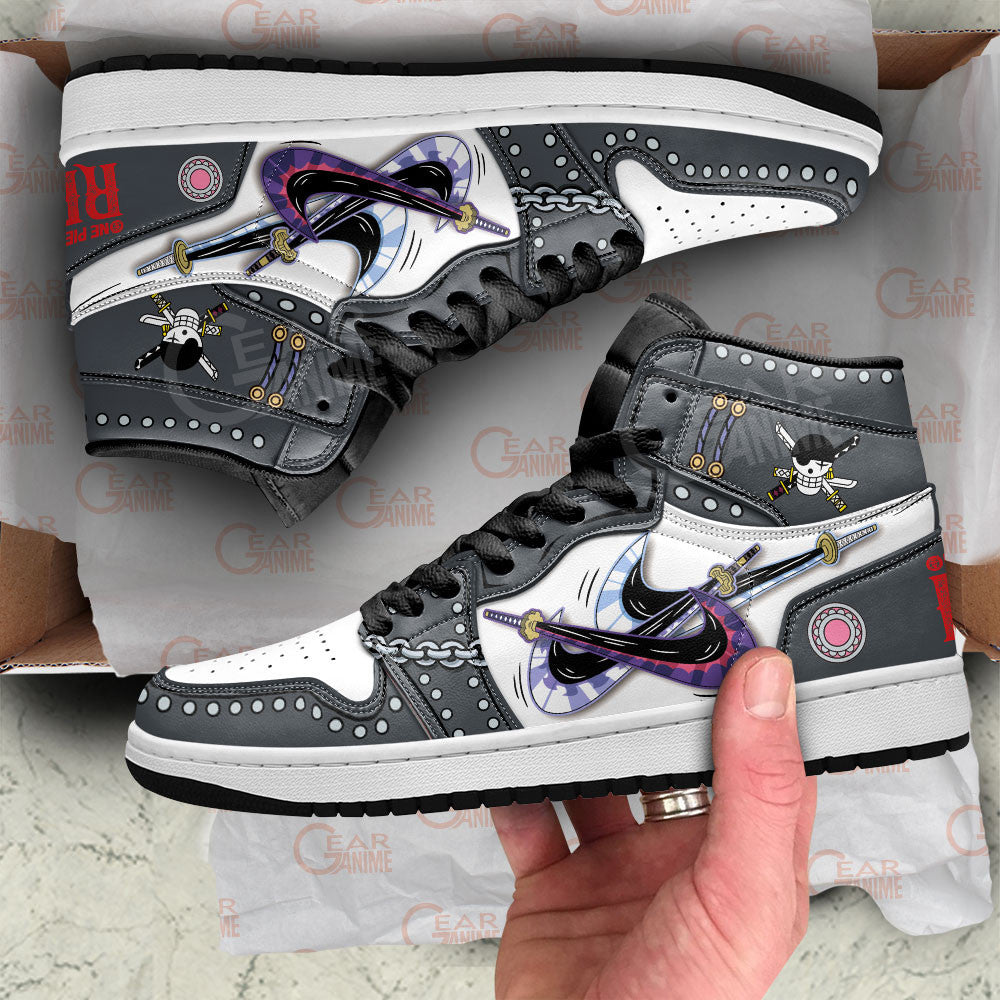 Zoro Sneakers One Piece Red Custom Anime Shoes Gear Anime