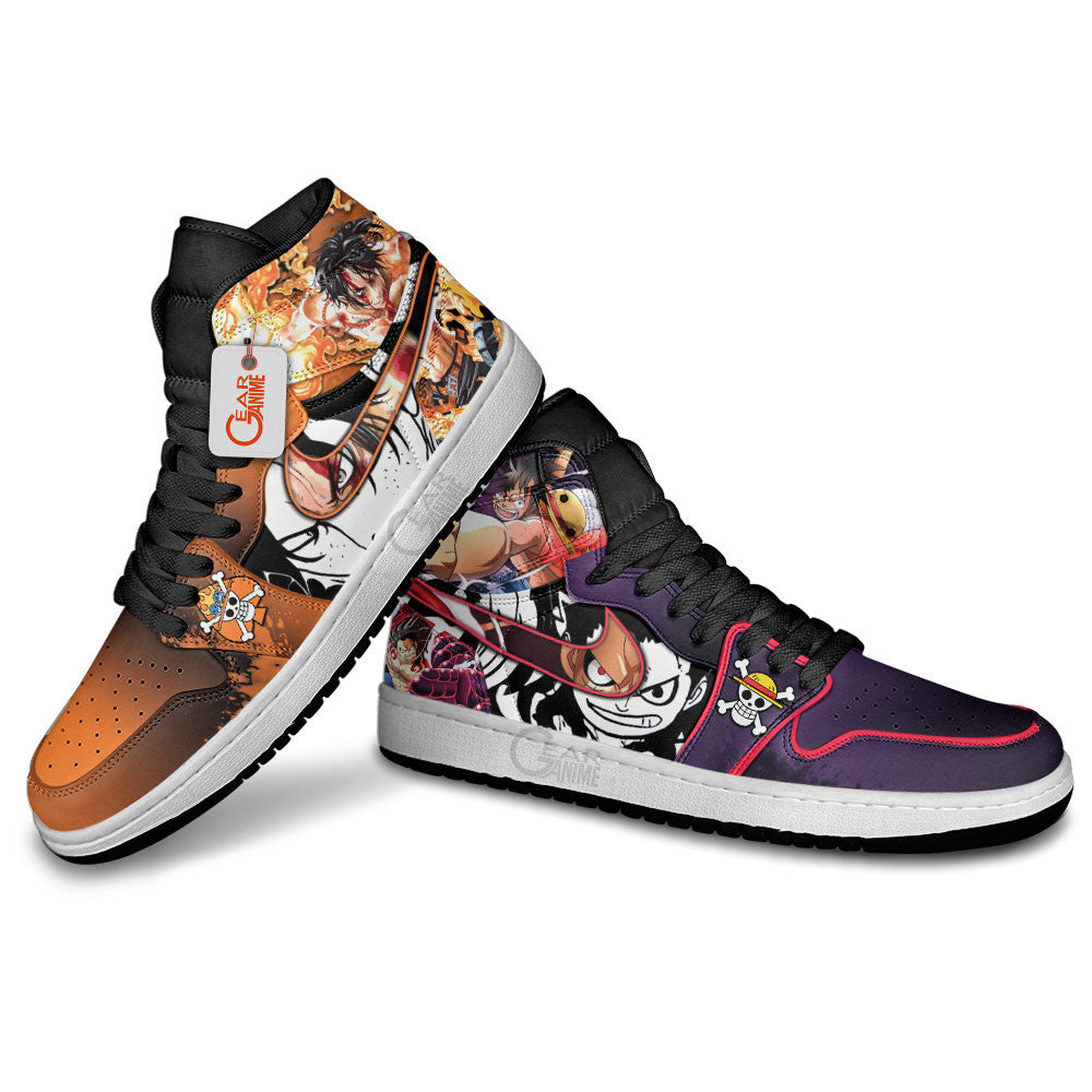 Portgas D. Ace and Luffy J1s Sneakers Custom