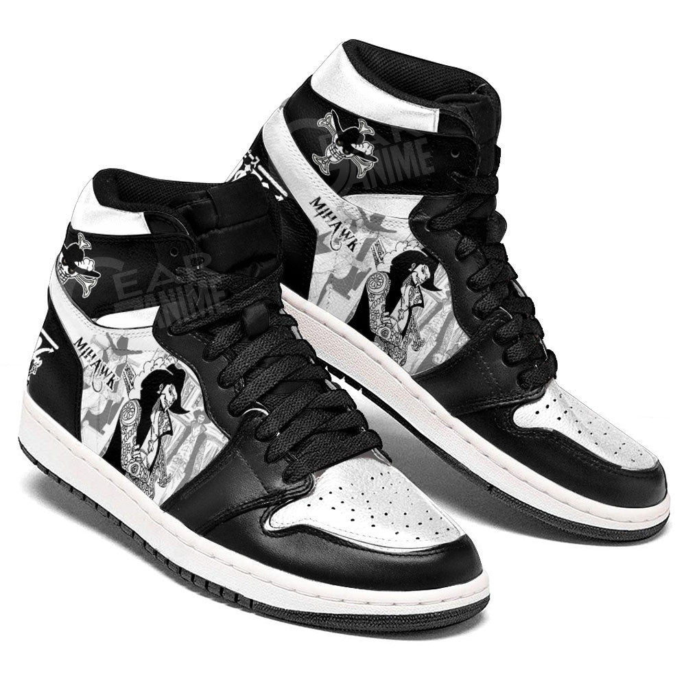 Dracule Mihawk Sneakers Custom One Piece Shoes Manga Style for OtakuGear Anime