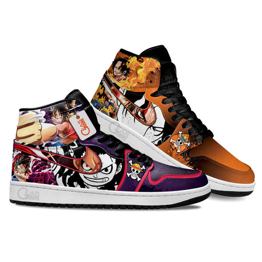 Portgas D. Ace and Luffy Anime Shoes Custom Sneakers MN2102 Gear Anime