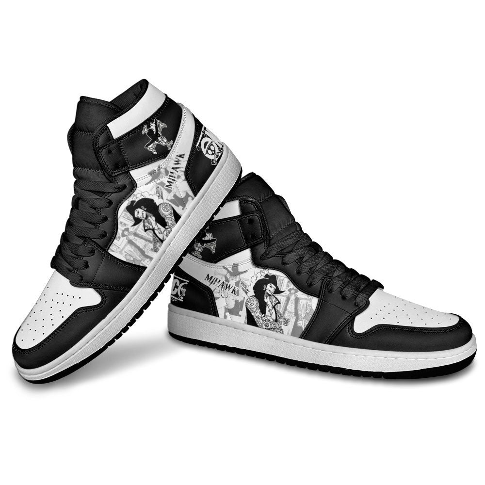 Dracule Mihawk Sneakers Custom One Piece Shoes Manga Style for OtakuGear Anime