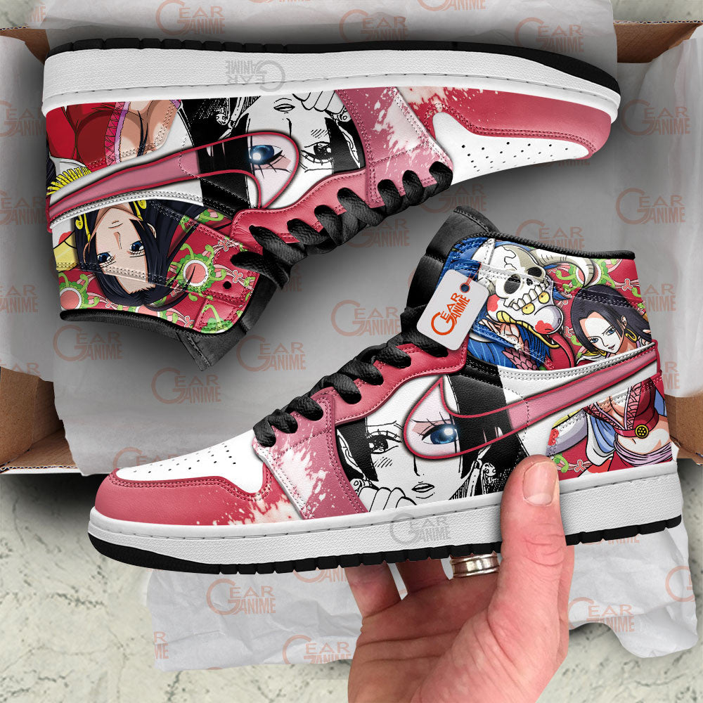 Boa Hancock J1-Sneakers Custom Shoes MN0504 Gear Anime