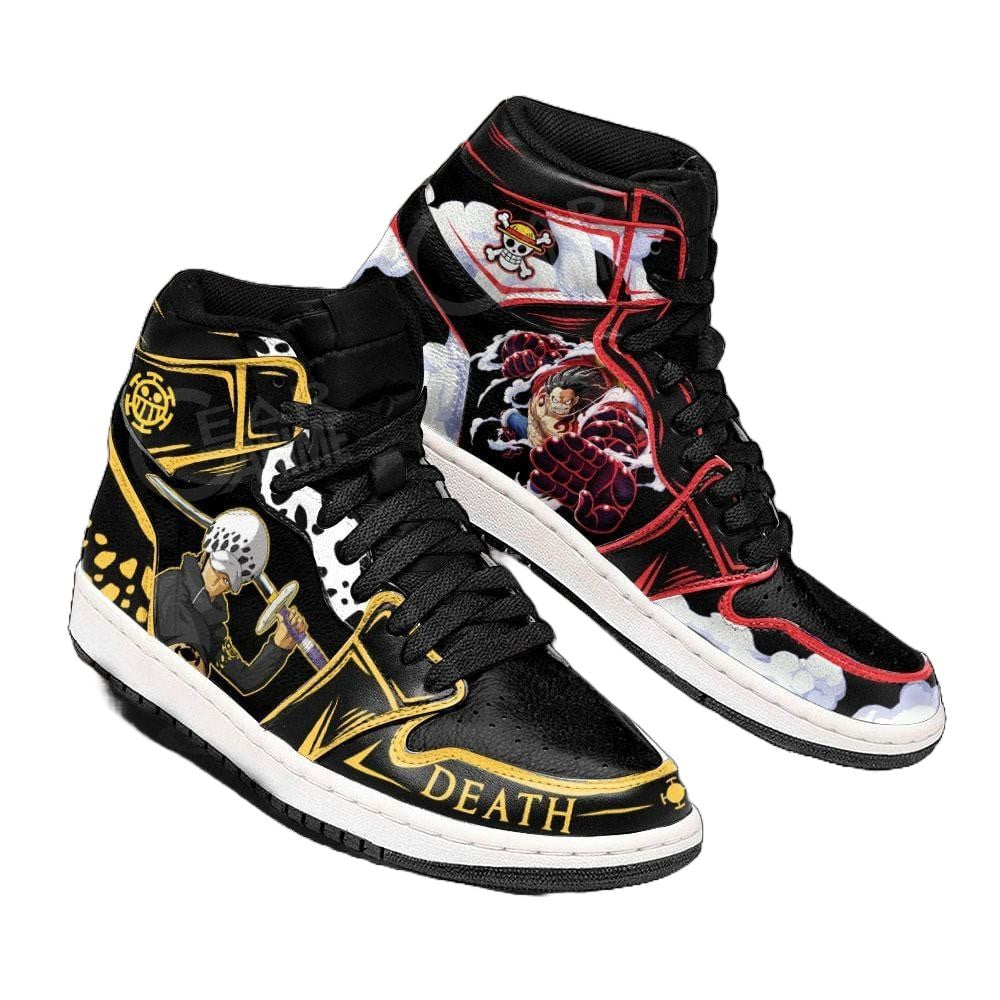 Luffy & Law J1s Sneakers Custom Gear 4th & Ope Ope Edition