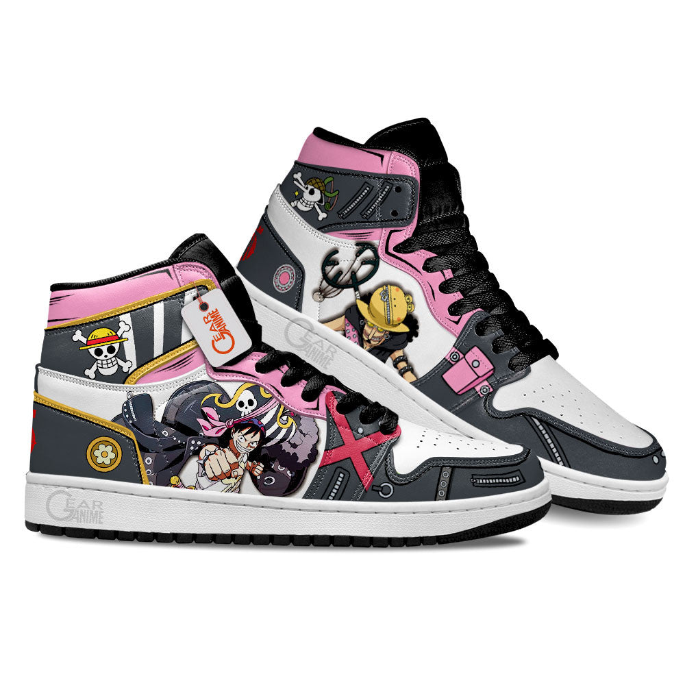 Luffy Sanji Usopp Zoro J1-Sneakers Custom Shoes MN0807 Gear Anime