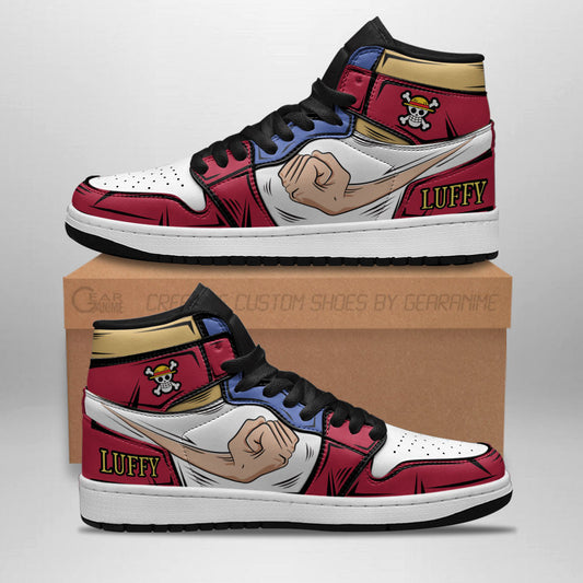 Luffy Skills J1s Sneakers Custom Gomu Gomu No Mi