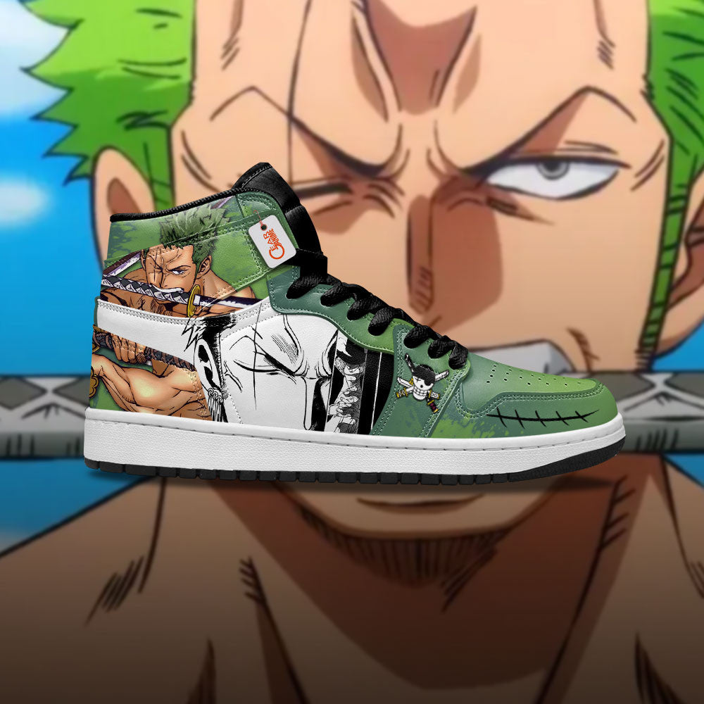 Luffy and Zoro J1-Sneakers Custom Shoes MyAnimeShoes.com