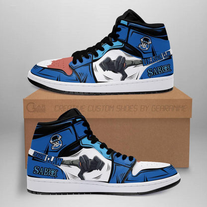 Dragon Claw Sabo Sneakers Custom Anime One Piece Shoes - 1 - MyAnimeShoes