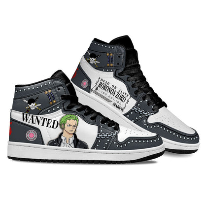 Zoro Sneakers One Piece Red Custom Anime Shoes Gear Anime