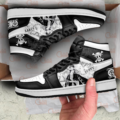 Pirates King Luffy J1s Sneakers Custom Manga Style