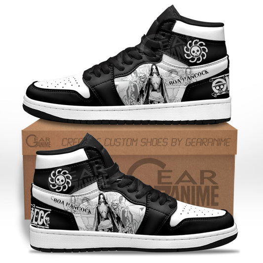 Boa Hancock Sneakers Custom One Piece Shoes Manga Style for OtakuGear Anime