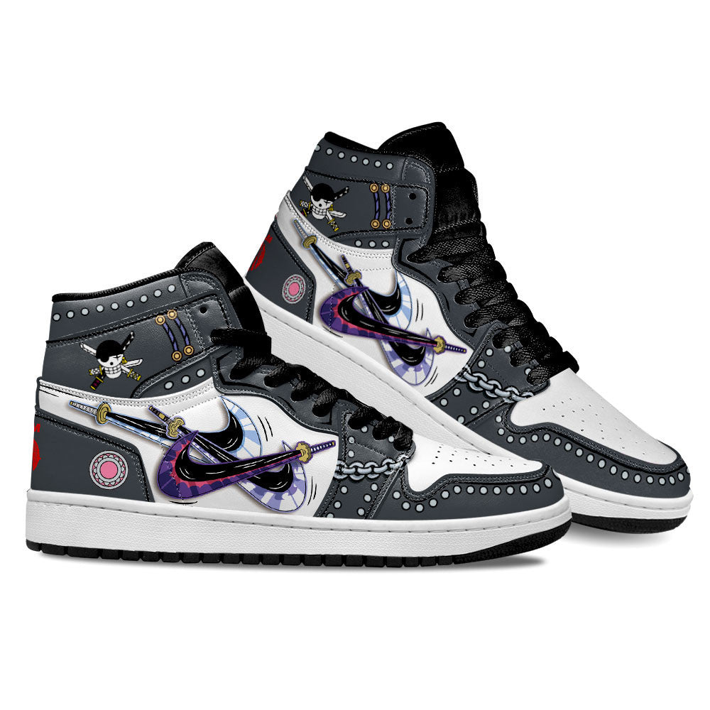 Zoro Sneakers One Piece Red Custom Anime Shoes Gear Anime