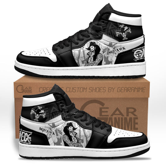 Dracule Mihawk Sneakers Custom One Piece Shoes Manga Style for OtakuGear Anime